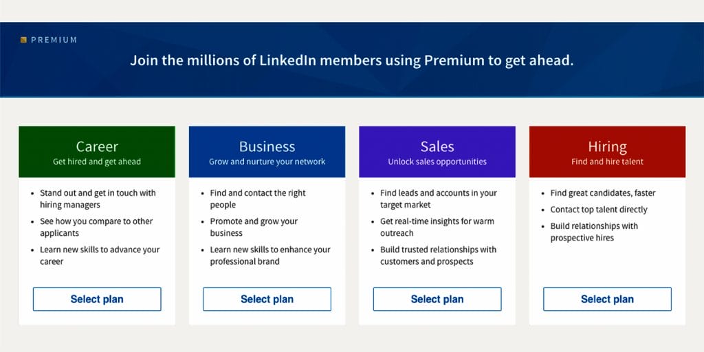 linkedin premium