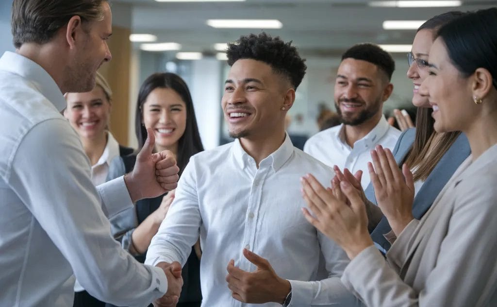 celebra i traguardi dei collaboratori in azienda